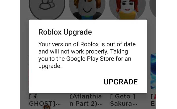 Fix Roblox Upgrade Your Version Of Roblox Is Out Of Date